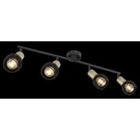 Globo 54028-4 Fiastra Strahler Metall Schwarz Matt, 4X E14 4
