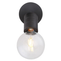 Globo 54030-1 Hermine Strahler Metall Schwarz, 1X E27 4