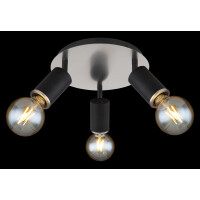 Globo 54032-3B Joseba Strahler Metall Schwarz Matt, 3X E27 3