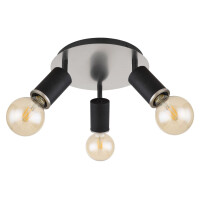 Globo 54032-3B Joseba Strahler Metall Schwarz Matt, 3X E27 4