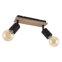 Globo 54033-2 Josella Strahler Holz Dunkelbraun, 2X E27 4
