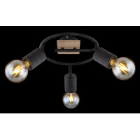 Globo 54033-3 Josella Strahler Holz Dunkelbraun, 3X E27 3