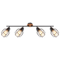 Globo 54037-4 Willa Strahler Metall Schwarz, 4X E27 4