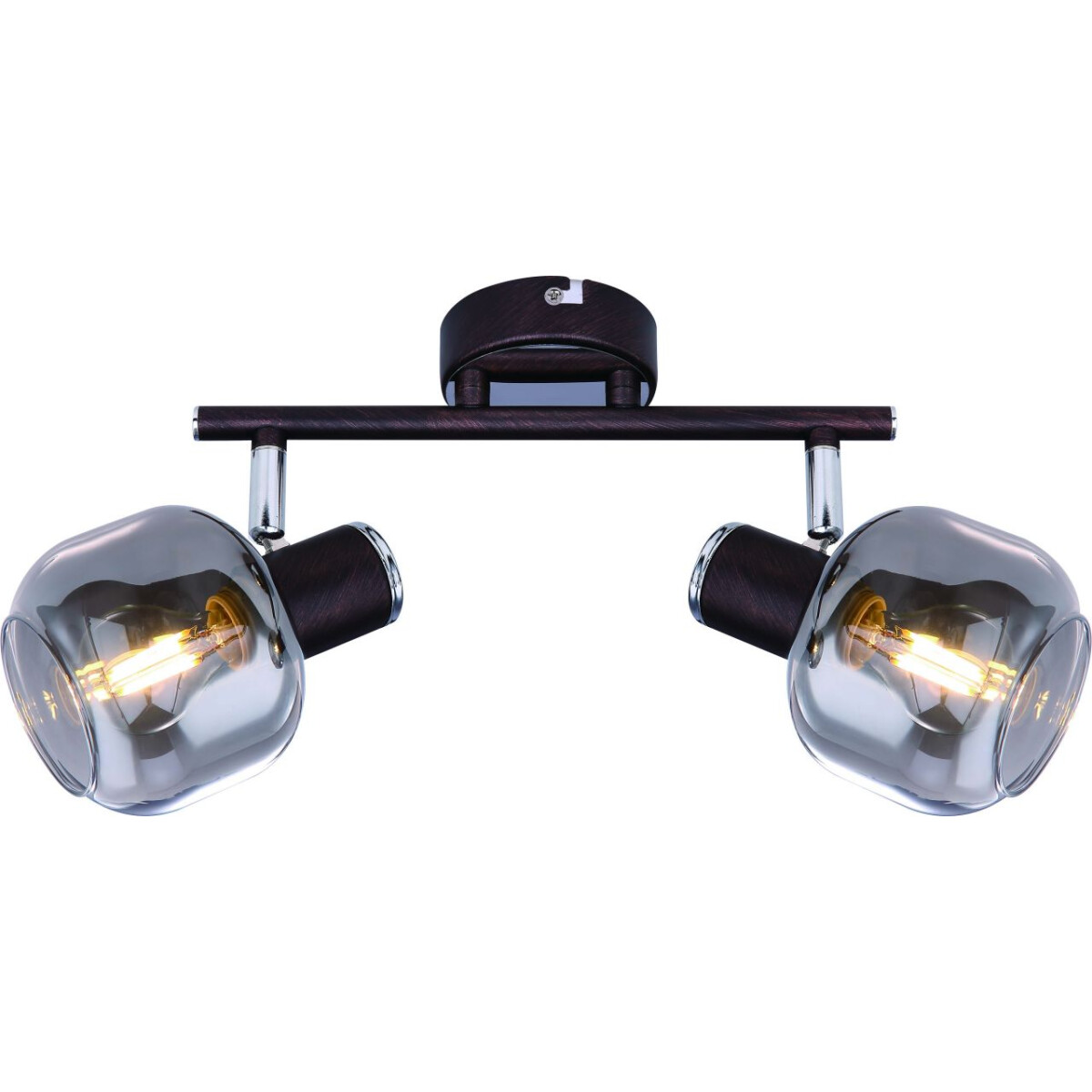 Pallo Strahler Metall Bronzefarben, 2X E14