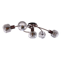 Globo 54303-5 Pallo Deckenleuchte Metall Bronzefarben, 5X E1