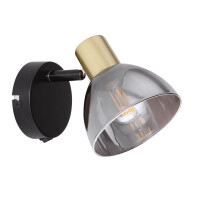 Globo 54305-1 Jay Strahler Metall Schwarz, 1X E14 3