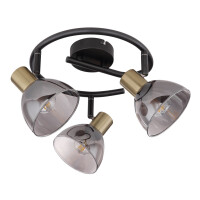 Globo 54305-3 Jay Strahler Metall Schwarz, 3X E14 3
