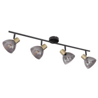 Globo 54305-4 Jay Strahler Metall Schwarz, 4X E14 3