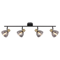 Globo 54305-4 Jay Strahler Metall Schwarz, 4X E14 4