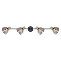 Globo 54305-4 Jay Strahler Metall Schwarz, 4X E14 5