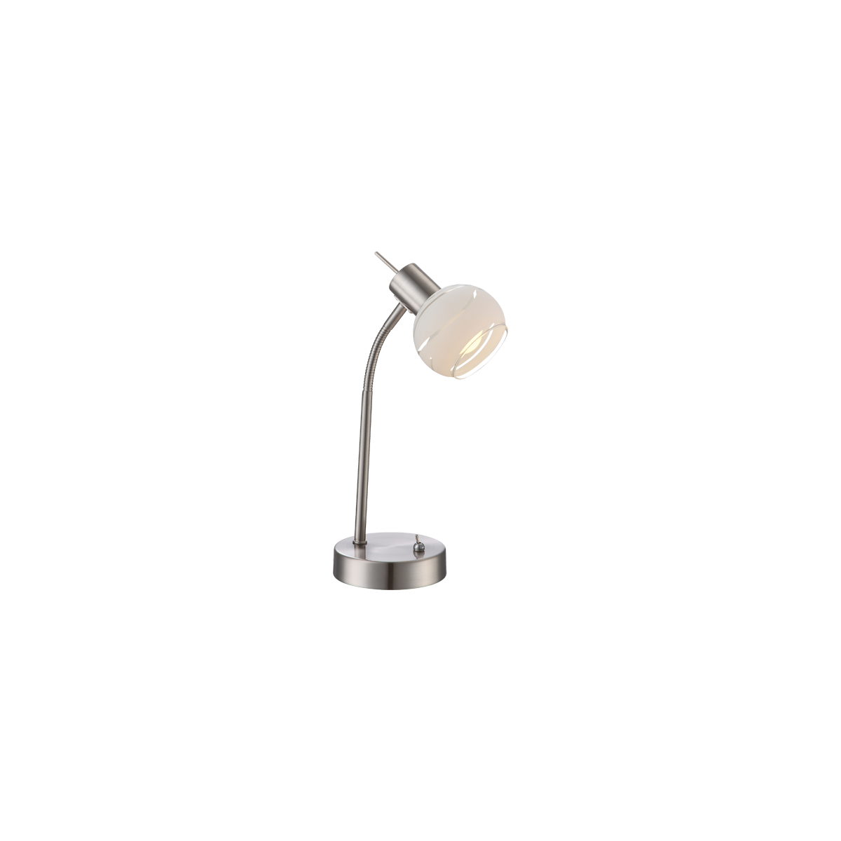 Elliott Tischleuchte Metall Nickel Matt, 1X E14 Led