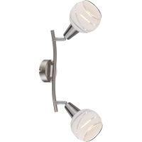 Elliott Led Strahler Metall Nickel Matt, 2X E14 Led 2