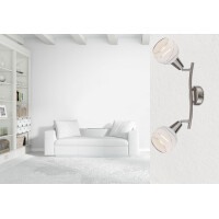 Elliott Led Strahler Metall Nickel Matt, 2X E14 Led 3