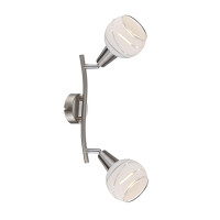 Elliott Led Strahler Metall Nickel Matt, 2X E14 Led 4