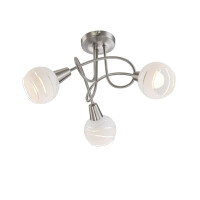 Elliott Deckenleuchte Metall Nickel Matt, 3X E14 Led 4