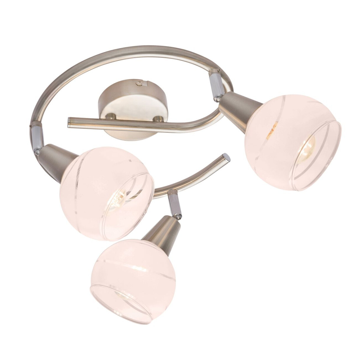 Elliott Led Strahler Metall Nickel Matt, 3X E14 Led