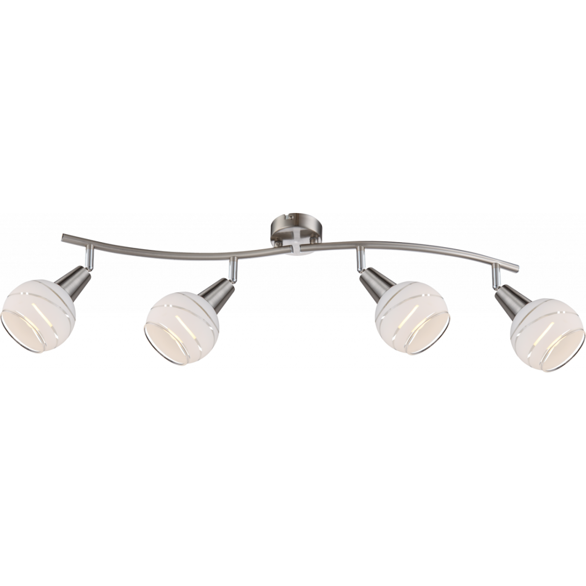 Elliott Led Strahler Metall Nickel Matt, 4X E14 Led