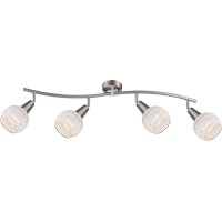 Globo 54341-4 Elliott Led Strahler Metall Nickel Matt, 4X E1