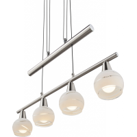 Elliott Hängeleuchte Metall Nickel Matt, 4X E14 Led 5