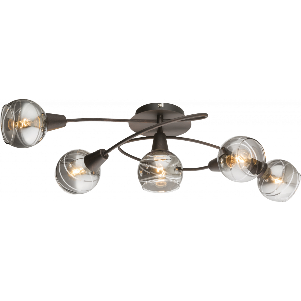 Isla Deckenleuchte Metall Bronzefarben, 5X E14 Led