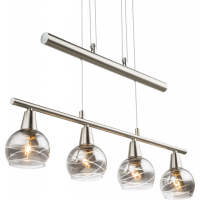 Roman Hängeleuchte Metall Nickel Matt, 4X E14 Led 3