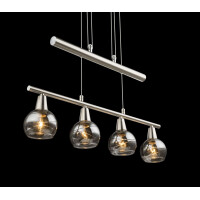 Roman Hängeleuchte Metall Nickel Matt, 4X E14 Led 4