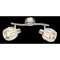 Globo 54356-2 Kris Strahler Metall Nickel Matt, 2X E14 3