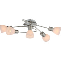 Globo 54533-5D Panna Deckenleuchte Metall Nickel Matt, 5X E1