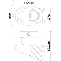 Caleb Led Strahler Metall Verchromt, 1X E14 Led 5