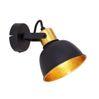 Globo 54655-1 Fillo Strahler Metall Schwarz, 1X E14