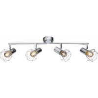 Globo 54802-4 Xara I Strahler Metall Verchromt, 4X E14 3