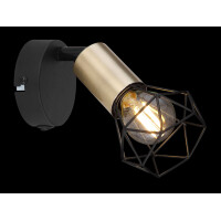Globo 54802S-1AB Xara I Strahler Metall Schwarz, 1X E14 3