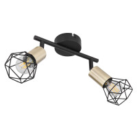 Globo 54802S-2AB Xara I Strahler Metall Schwarz, 2X E14 4