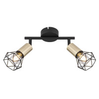 Globo 54802S-2AB Xara I Strahler Metall Schwarz, 2X E14 5