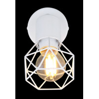 Globo 54802W-1 Xara I Strahler Metall Weiß, 1X E14 5