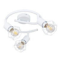 Globo 54802W-3 Xara I Strahler Metall Weiß, 3X E14 4