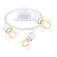 Globo 54802W-3 Xara I Strahler Metall Weiß, 3X E14 5
