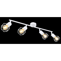 Globo 54802W-4 Xara I Strahler Metall Weiß, 4X E14 3