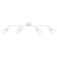 Globo 54802W-4 Xara I Strahler Metall Weiß, 4X E14 5