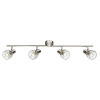 Globo 54809-4 Texas Strahler Metall Nickel Matt, 4X E14 3