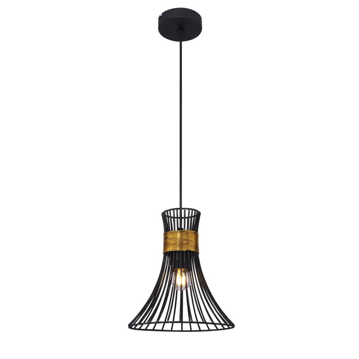 Purra Hängeleuchte Metall Schwarz, 1X E27