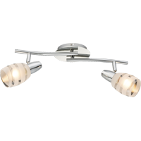 Globo 54985-2 Roy Strahler Metall Verchromt, 2X E14 1