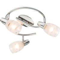 Globo 54985-3 Roy Strahler Metall Verchromt, 3X E14