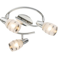 Globo 54985-3 Roy Strahler Metall Verchromt, 3X E14 3