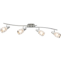 Globo 54985-4 Roy Strahler Metall Verchromt, 4X E14