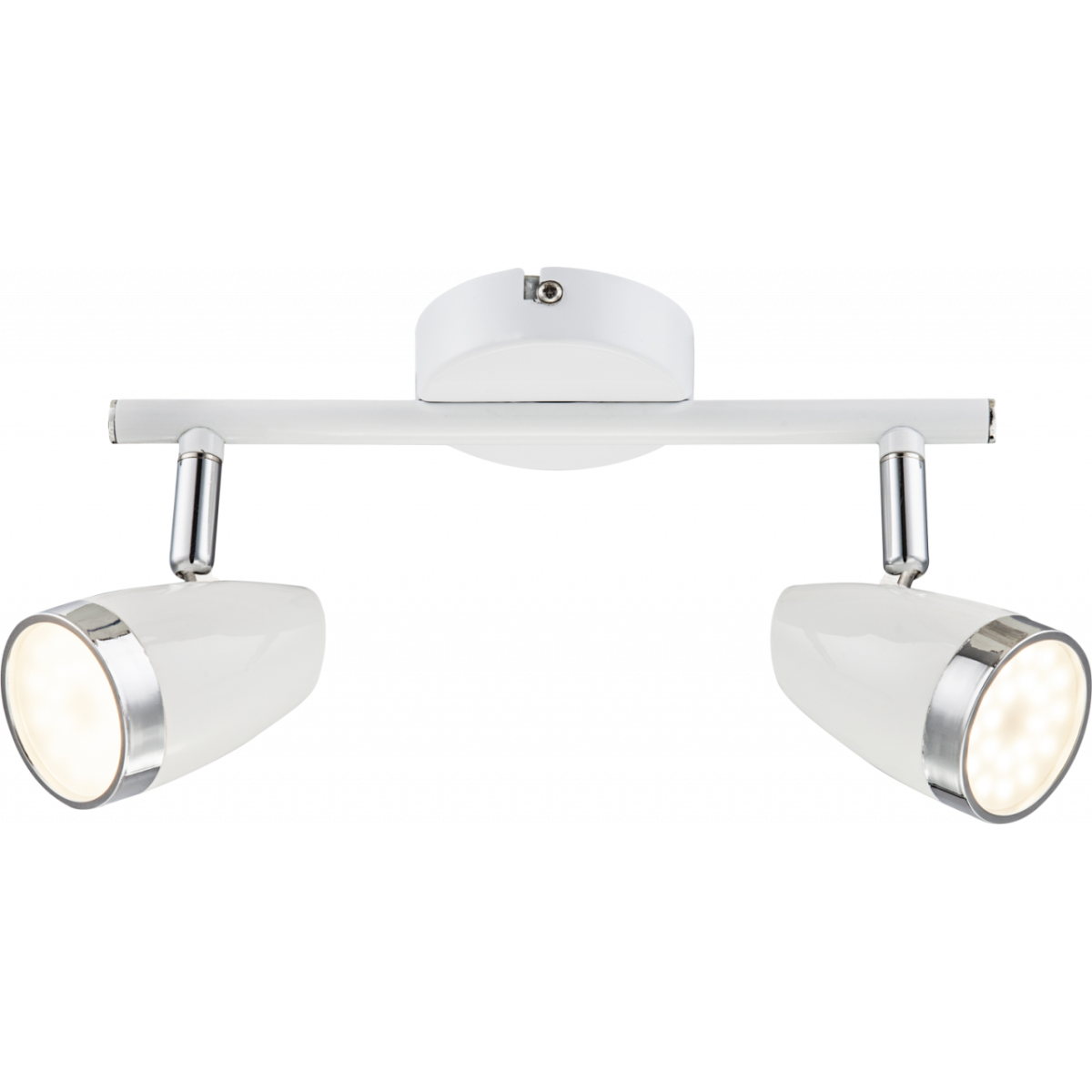 Minou Strahler Metall Weiß, 2X Led