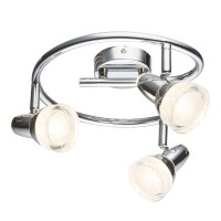 Alaska Led Strahler Metall Verchromt, 3X Led 3