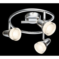 Alaska Led Strahler Metall Verchromt, 3X Led 4
