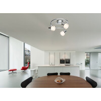 Alaska Led Strahler Metall Verchromt, 3X Led 5