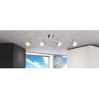Alaska Led Strahler Metall Verchromt, 4X Led 5